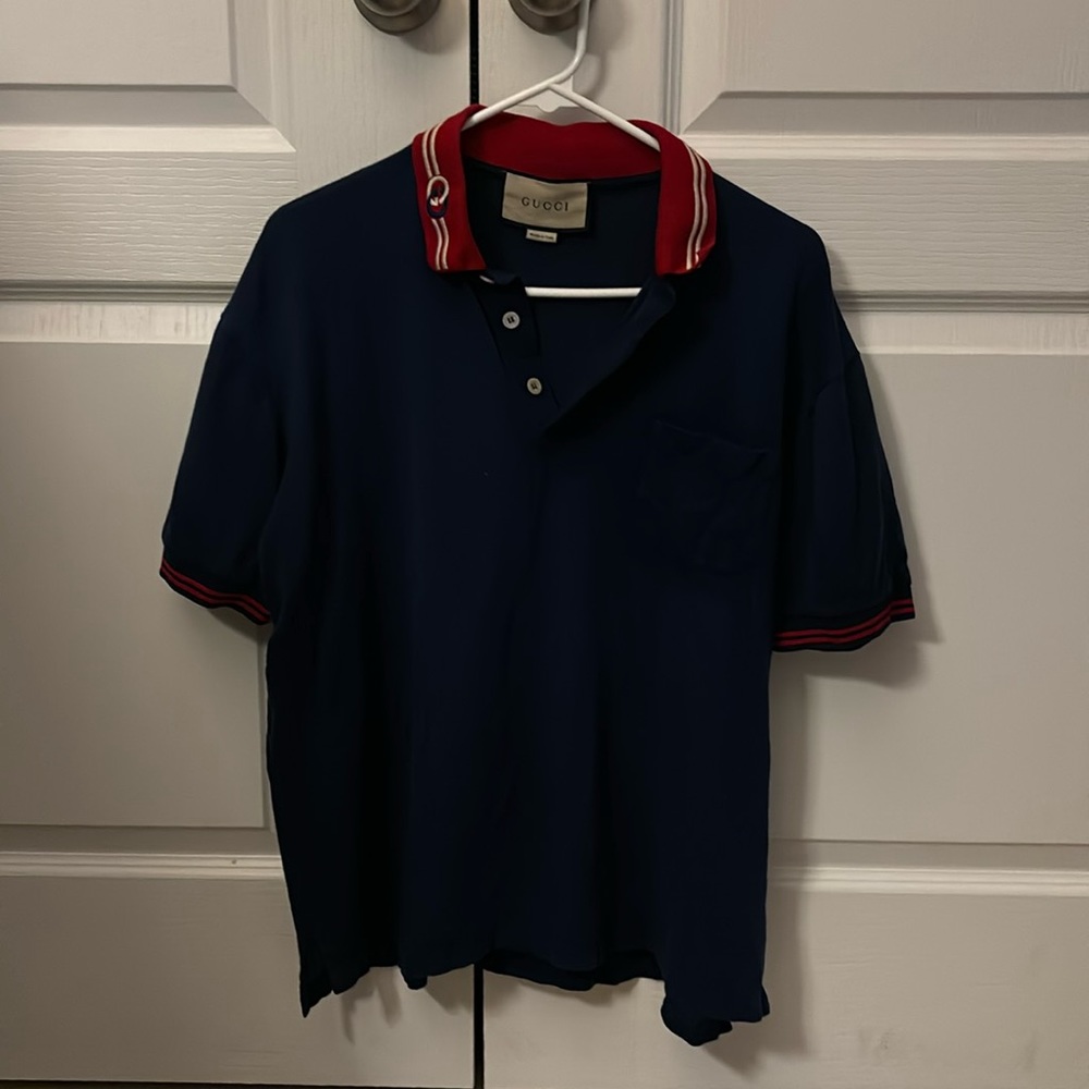 Gucci Piquet Polo with Interlocking G